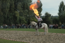 Cracheur de feu � cheval