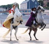 R�p�tition sur la plage avant le spectacle